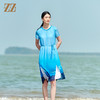 佐尔美2022夏季新款 桑蚕丝真丝乔其国风连衣裙女E22LS91 商品缩略图2