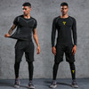 运动紧身衣男背心长短袖透气速干篮球跑步训练健身服打底klbb01 商品缩略图5