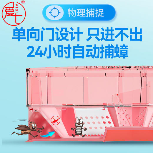 蟑螂捕捉神器诱捕器抓蟑螂魔屋全窝端无毒杀蟑螂药蟑螂盒大号 商品图2