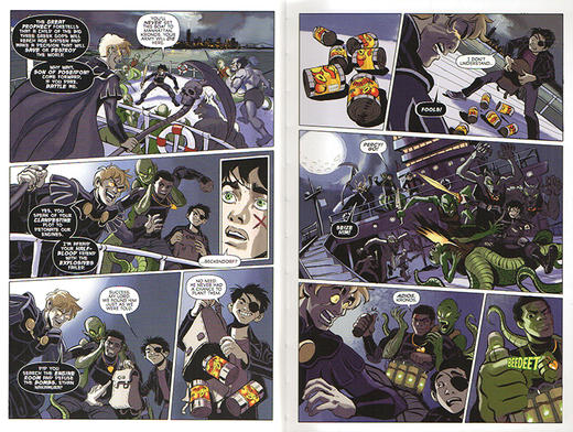 英文原版 Percy Jackson The Graphic Novel 波西·杰克逊漫画版1-5册 全彩漫画小说 魔兽之海/最终之神 英文版 进口英语原版书籍 商品图2