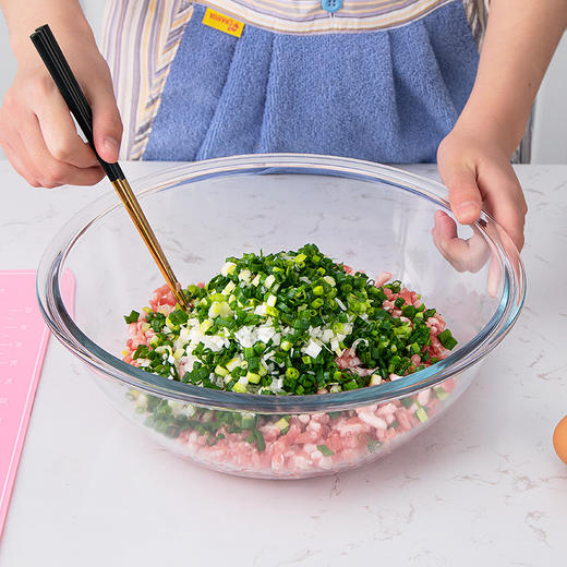 【笑麻麻荟&菲内克斯】厨房家用玻璃大号盆和面盆打蛋盆耐热揉面盆碗发面盆带盖A 商品图4