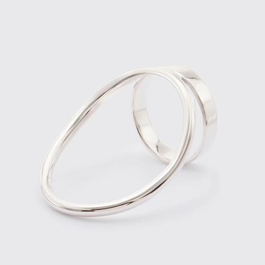 北京仓｜Rathel&Wolf-Jesse-银色 椭圆环 戒指［英国设计师］ 商品图1