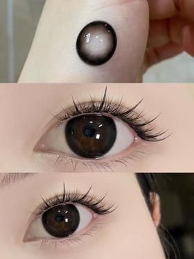 Kikicon 雪顶爆珠 月抛 2片 14.5mm 着色14.1mm 基弧8.6 含水42% 新锐国货