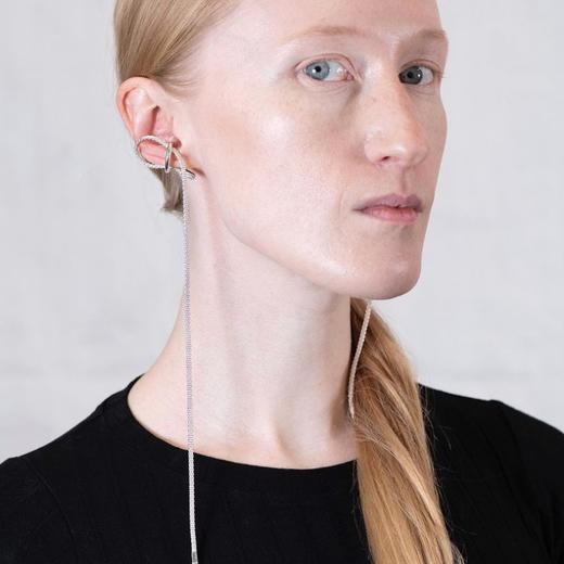 北京仓｜Rathel&Wolf-Tamika-银色 双垂链 耳廓夹（单只）［英国设计师］ 商品图10