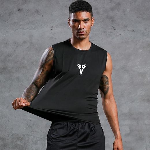 运动紧身衣男背心长短袖透气速干篮球跑步训练健身服打底klbb01 商品图4