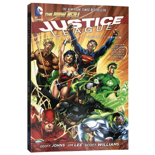 正义联盟第1卷 起源 英文原版 Justice League Vol. 1 Origin 新52超级英雄漫画 美国DC漫画公司 杰夫琼斯 英文版进口原版英语书 商品图0