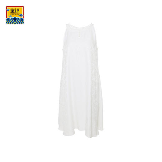 EMPERORIENT皇锦 素色提花蕾丝领背心裙HJ21379 商品图3