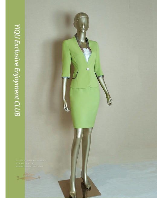 YIQU |“早春之恋”西装上衣（果绿） 商品图0