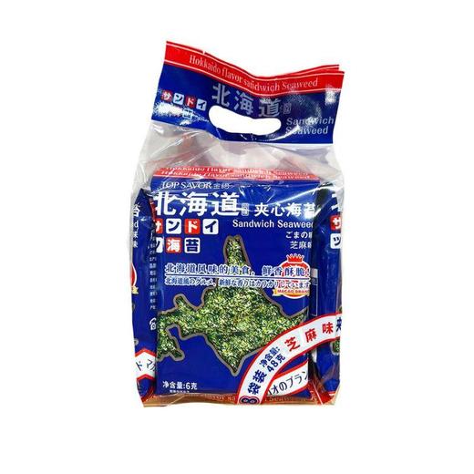 北海道风味夹心海苔（芝麻味）48g 商品图0