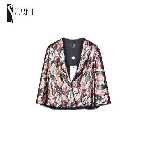 圣三利女装时尚亮片上衣SL2032106 商品图0