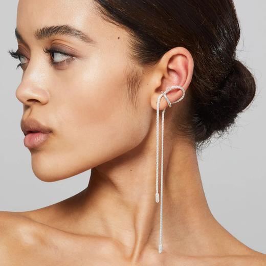 北京仓｜Rathel&Wolf-Tamika-银色 双垂链 耳廓夹（单只）［英国设计师］ 商品图0