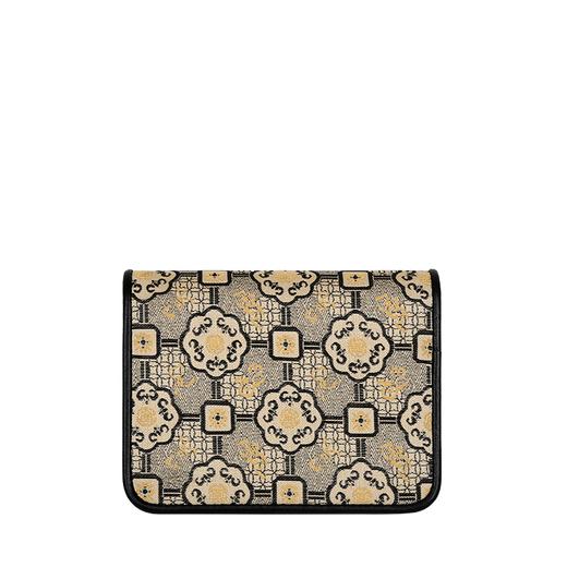 SAINTJOY/上久楷宋锦卡包米色圆福纹BMS19K0103 商品图0