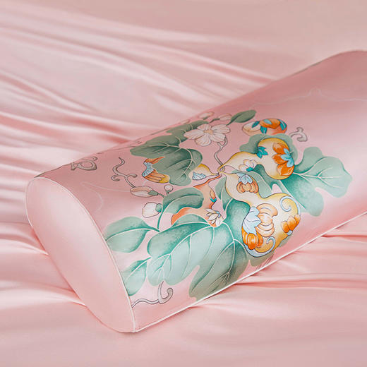 EMPERORIENT皇锦 真丝印花半圆荞麦枕-福禄HJ11631 商品图2
