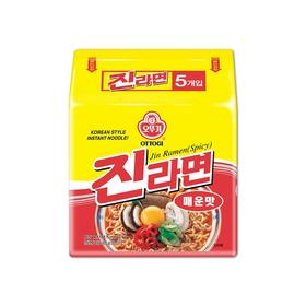 【5멀티】오뚜기 진라면매운맛120g*5