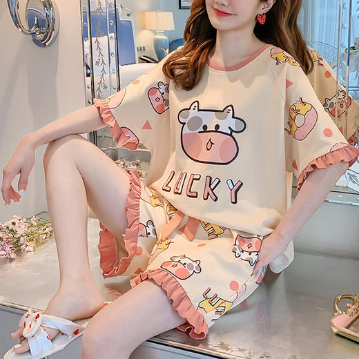 裁缝学苑AQ107 新款睡衣纸样家居服套装女夏季插肩袖短裤裁剪样板 商品图2