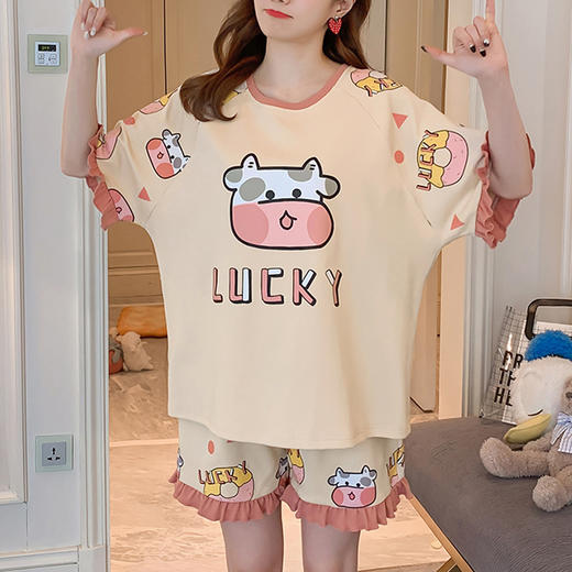 裁缝学苑AQ107 新款睡衣纸样家居服套装女夏季插肩袖短裤裁剪样板 商品图1