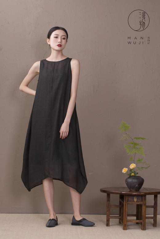 漫物记圆领茧型背心裙xys-010 商品图2