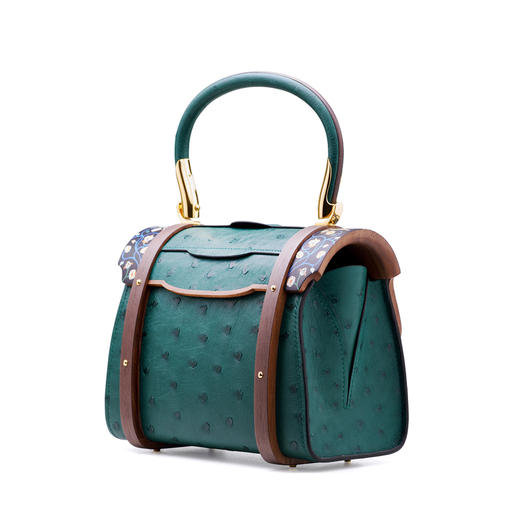 镶嵌“缠枝纹”主题凌波包（鸵鸟皮） 商品图3