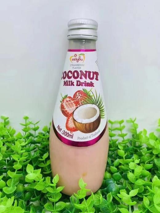 【中欧班列精选】泰国进口梅苏椰子水 网红水果风味饮料椰奶草莓味、椰奶木瓜味、椰奶菠萝味、椰奶椰子味300ml/瓶 商品图4