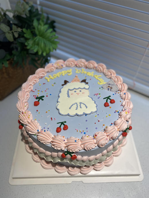 手绘羊奶油蛋糕 下单前请仔细阅读商品详情 商品图0