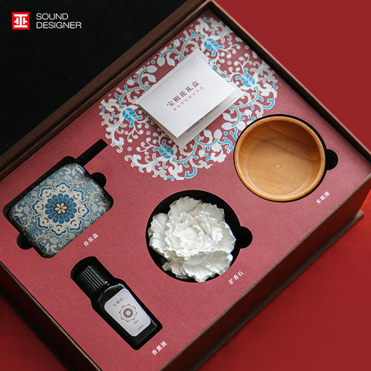 【采购专享】宫里的世界￥巫 宝相花香薰声音礼盒 商品图0