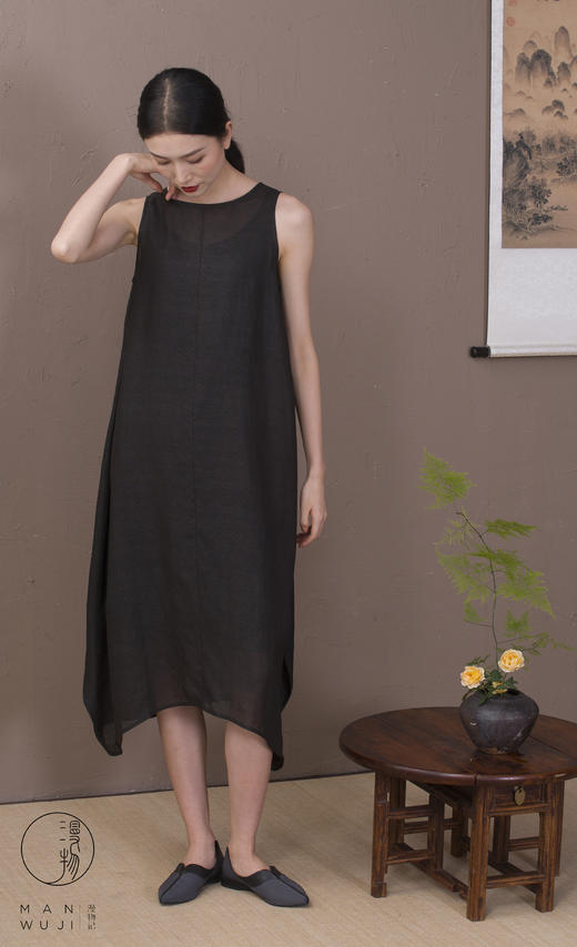 漫物记圆领茧型背心裙xys-010 商品图3