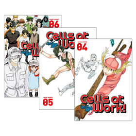 英文原版 Cells At Work! 工作细胞4-6册 漫画 英文版 进口英语原版书籍