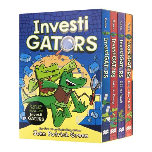 英文原版 InvestiGators 4-book 鳄鱼侦查员4册套装 精装全彩漫画书绘本 爆笑漫画故事书 中小学英语课外阅读 英文版 进口英语书 商品图3