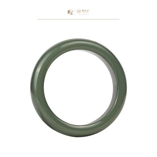 新疆国玉盟世玉和田玉手镯 圈口58.10【带证书·顺丰物流】 商品图0