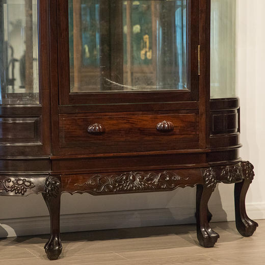 民国 红木葡萄纹酒柜（一对） 商品图3