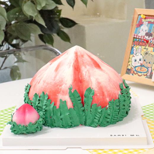 立体寿桃老人家蛋糕 商品图0