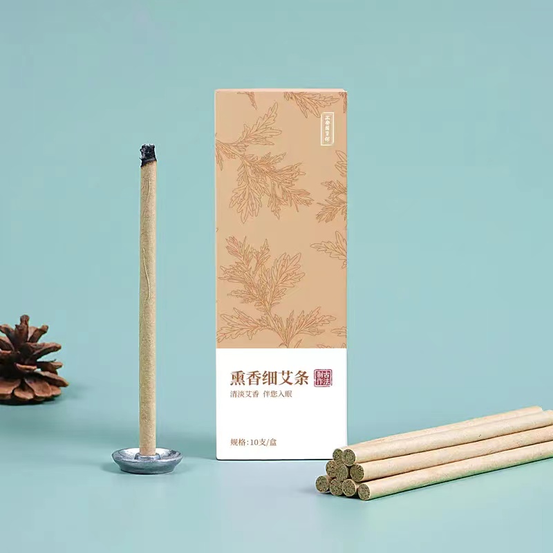 正安 熏香细艾条 清淡艾草香气 拒绝蚊虫骚扰 10支/盒 赠香托