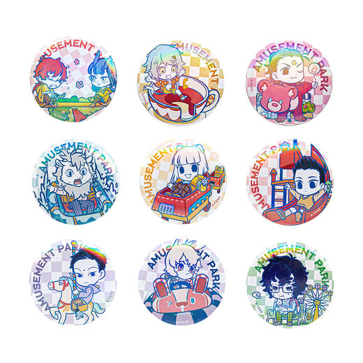 《非人哉官方店》乐园系列马口铁徽章盲盒动漫周边角色吧唧 商品图4