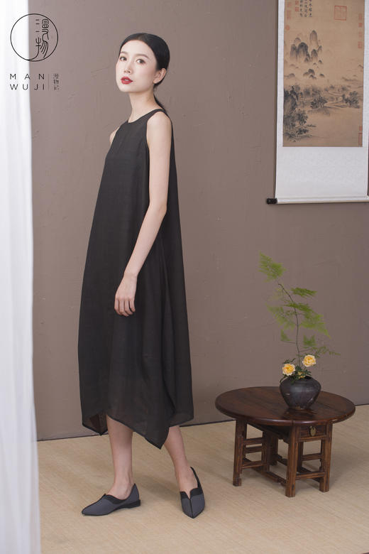 漫物记圆领茧型背心裙xys-010 商品图6