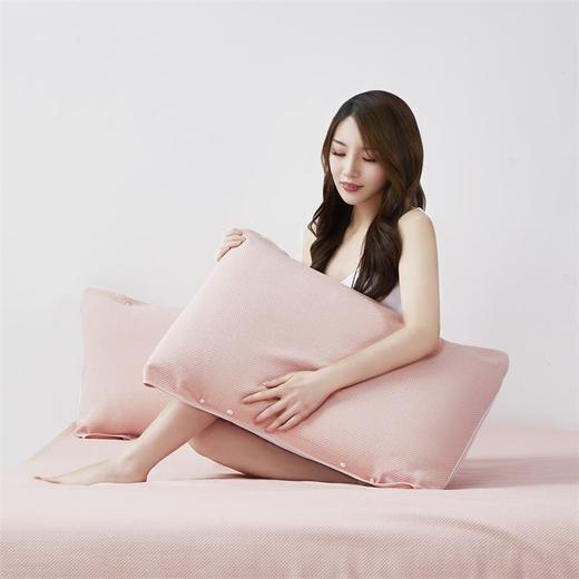 愉悦之家透气防螨枕巾对装 商品图0