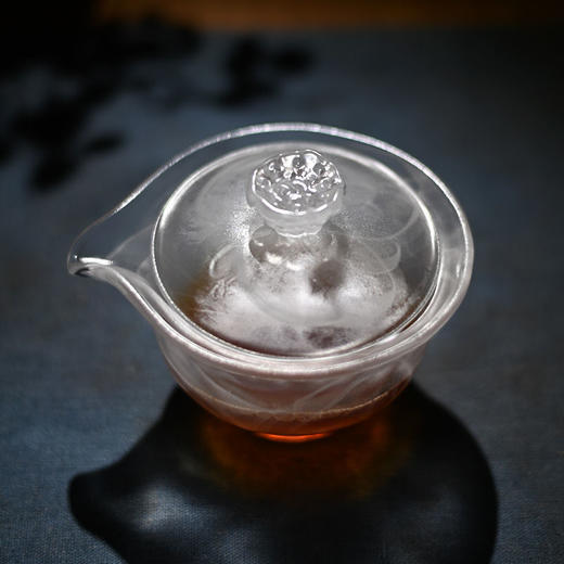 千琉古法琉璃云雾茶具套装公道杯盖碗品茗杯四件套 商品图4