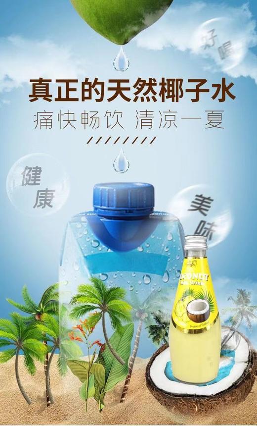 【中欧班列精选】泰国进口梅苏椰子水 网红水果风味饮料椰奶草莓味、椰奶木瓜味、椰奶菠萝味、椰奶椰子味300ml/瓶 商品图0