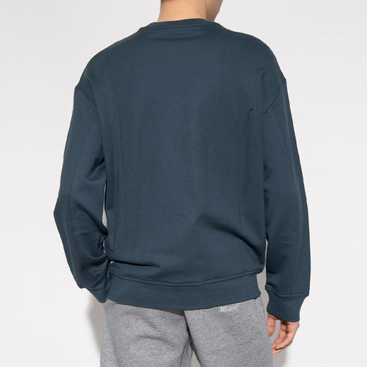 EMPORIO ARMANI 阿玛尼 男士莫代尔混纺胸前饰有徽标长袖卫衣 蓝色 3L1MCR 1JRIZ 0948 商品图2