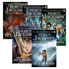 英文原版 Percy Jackson The Graphic Novel 波西·杰克逊漫画版1-5册 全彩漫画小说 魔兽之海/最终之神 英文版 进口英语原版书籍