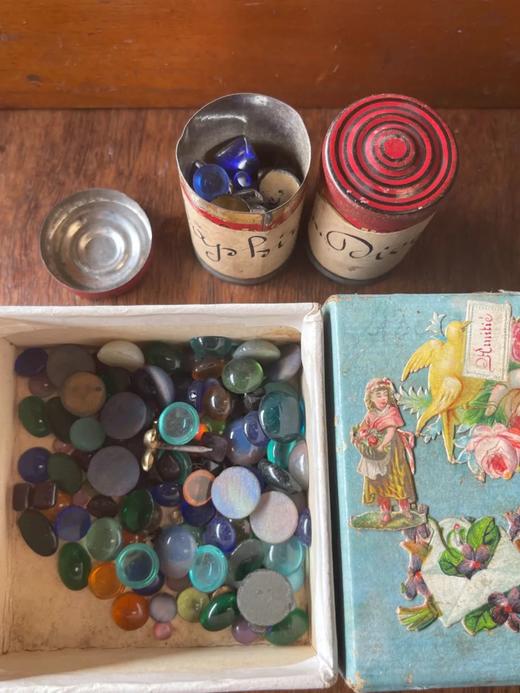 木盒琉璃亮片百宝盒，顺丰包邮 商品图9