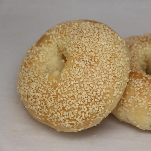 贝果面包三个装  Bagel 3pcs 80g/个全麦无糖低脂肪无油健康早餐代餐面包 商品图4