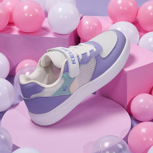 卡尔美童鞋儿童小白鞋女童休闲板鞋白色运动鞋男童低帮鞋子 商品图4