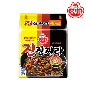 【4连包】不倒翁 辣炒炸酱面135g*4  진짜라135g*4