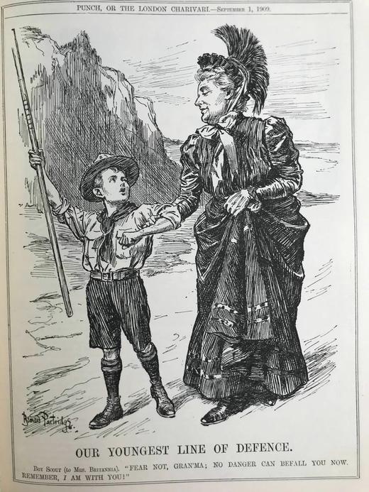 1909年7-12月 英国讽刺漫画杂志《笨拙》 数百幅插图 漆布精装16开 商品图9