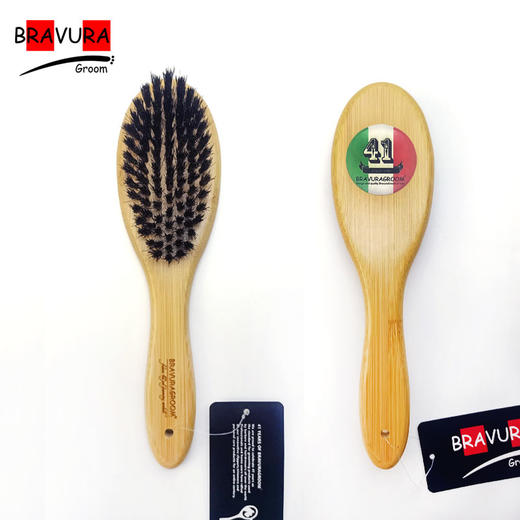 宠物猪鬃竹柄梳 意大利BravuraGroom  商品图4