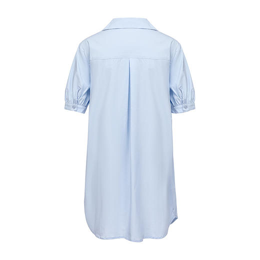 P&X设计师女装 2022夏季新款 中长款衬衫 通勤 蓝色 822205167B 商品图1