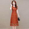 YWE WP18758减龄显白蕾丝刺绣中长款 连衣裙 商品缩略图3