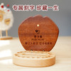woodpapa木艺爸爸胎毛纪念品乳牙收纳盒男孩女孩宝宝胎发脐带收藏保存盒 商品缩略图2