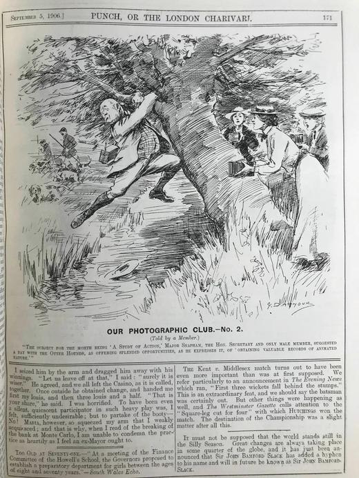 1906年7-12月 英国讽刺漫画杂志《笨拙》 数百幅插图 漆布精装16开 商品图11