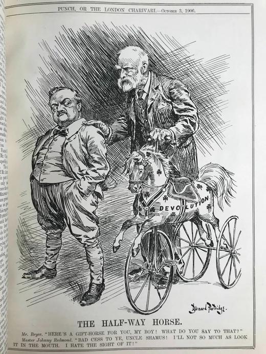 1906年7-12月 英国讽刺漫画杂志《笨拙》 数百幅插图 漆布精装16开 商品图5